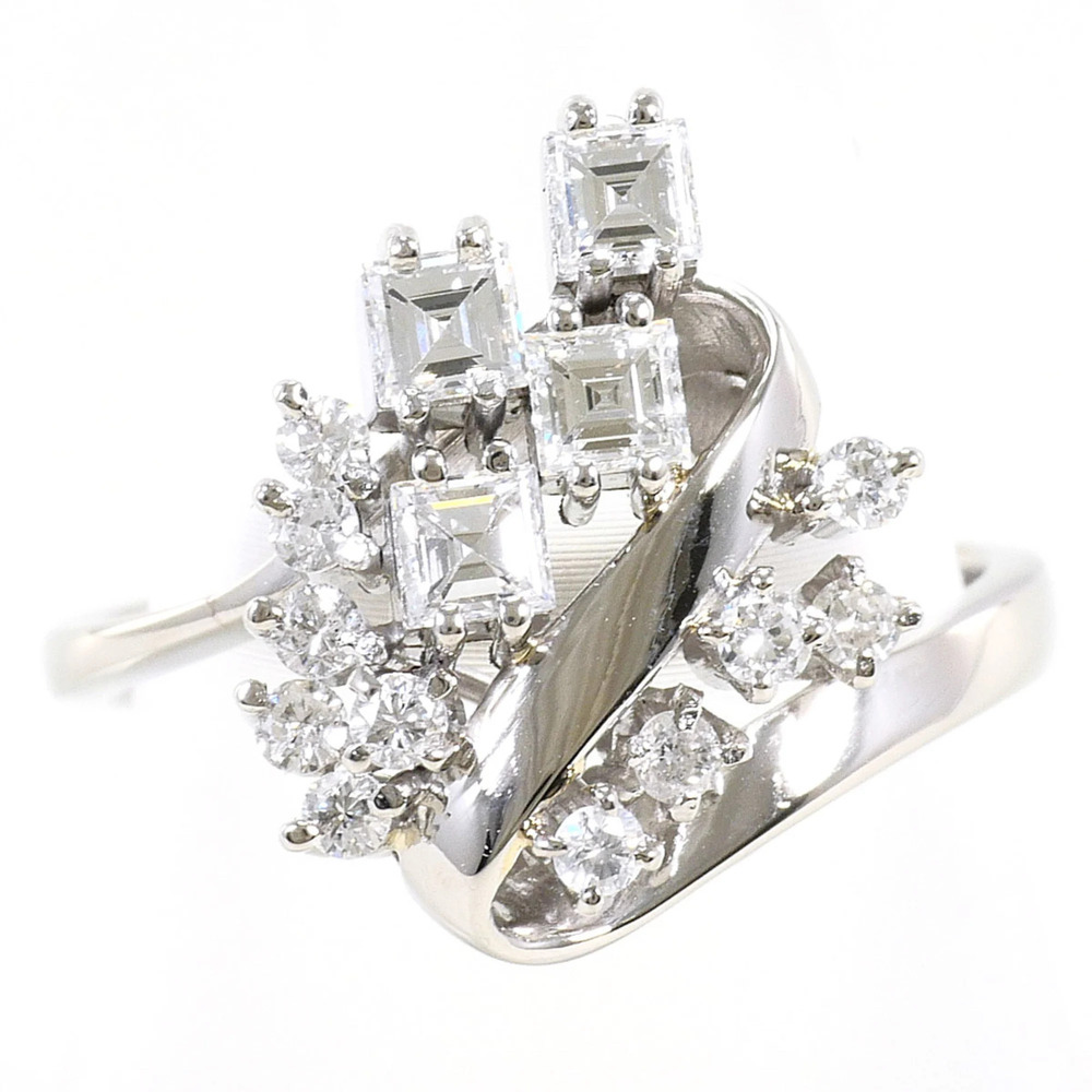 VINTAGE Silver Diamond Ring